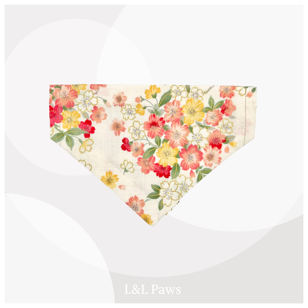 ずっとさくら　白　和バンダナ