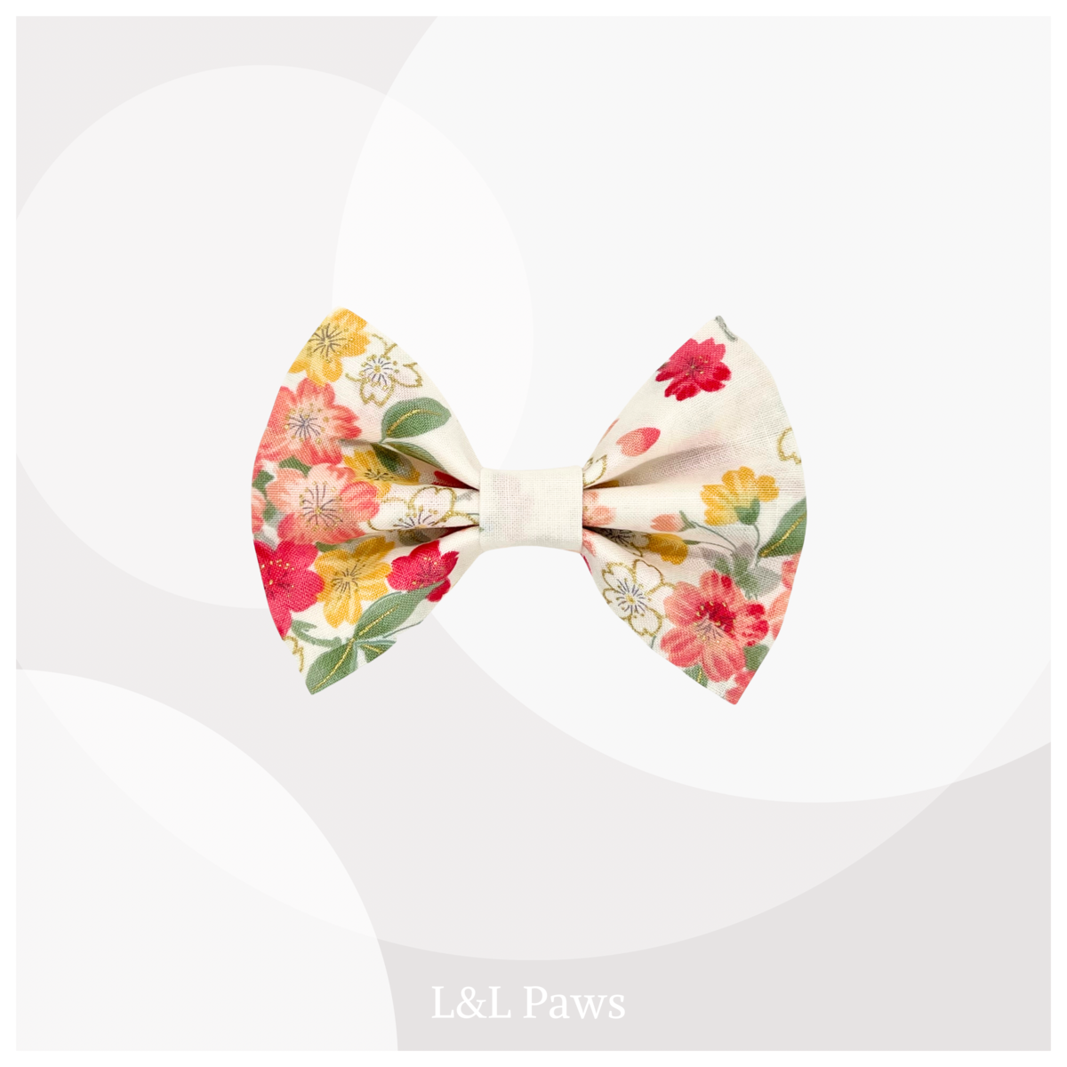 ずっとさくら　白　蝶ネクタイ