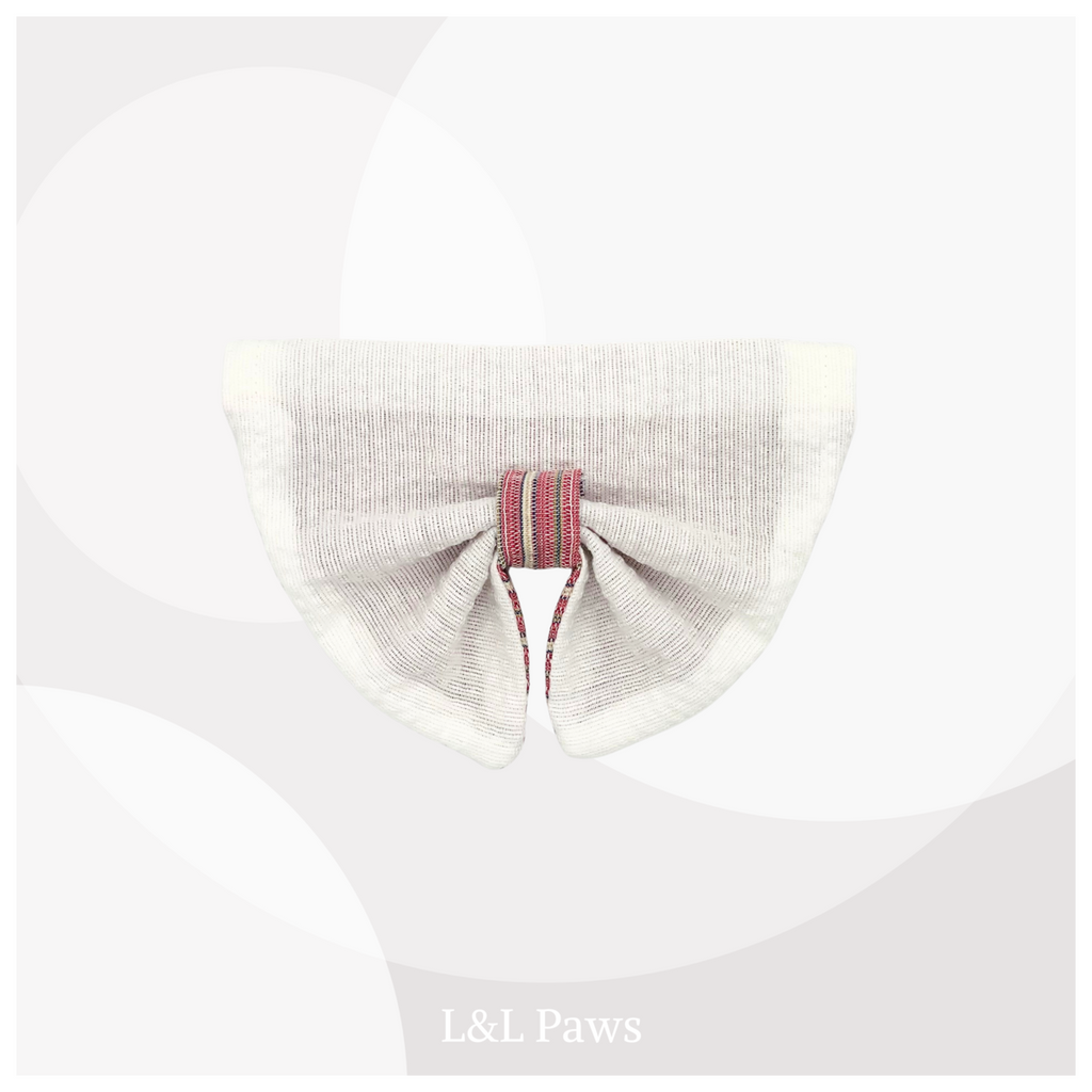 Red Stripes- Awa Shijiraori - Bow Bandana