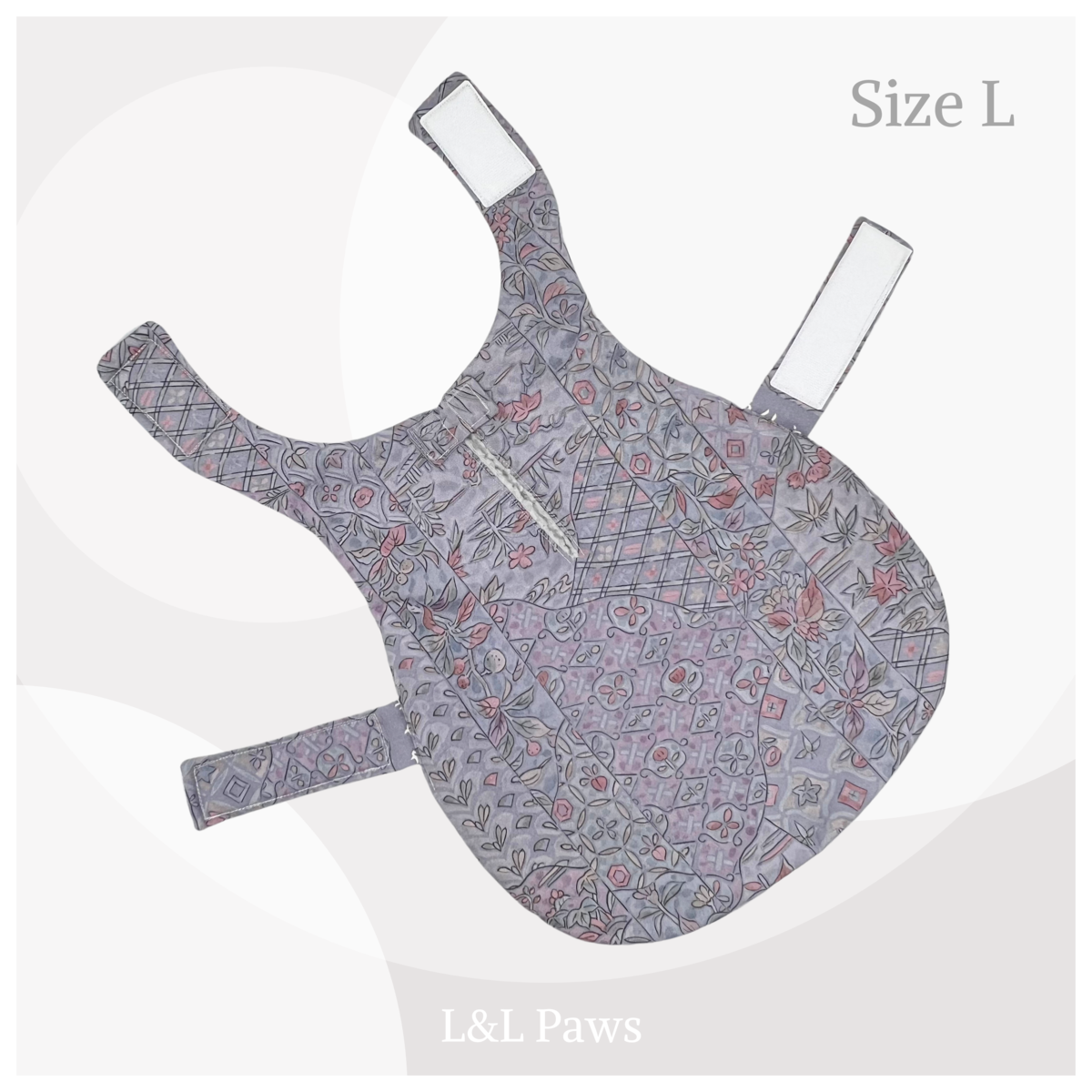 吉祥更紗柄 - 正絹丹後ちりめん着物地 - 冒険コート Lサイズ