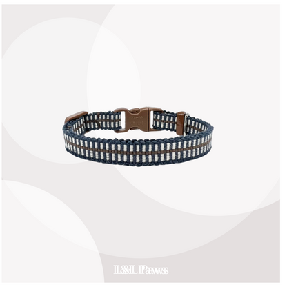  Sanadahimo Breakaway Cat Collar Dark Blue