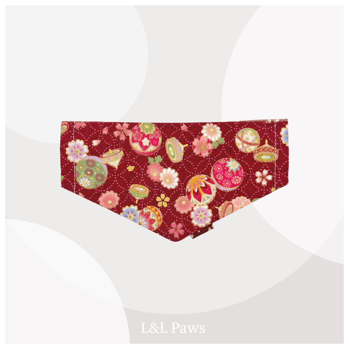 かわいい鞠　赤　ミニバンダナ