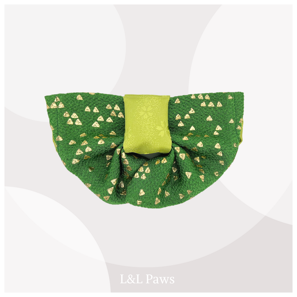 粋な龍　金の鱗　ちりめん　帯バンダナ