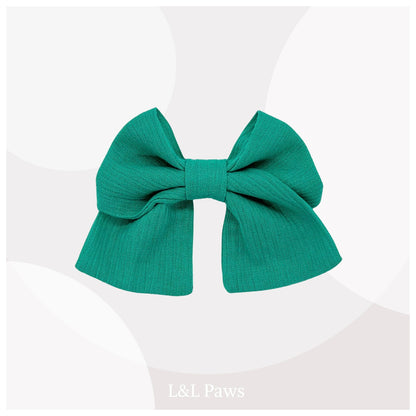 Green - Takashima Chijimi - Mini Ribbon Bowtie