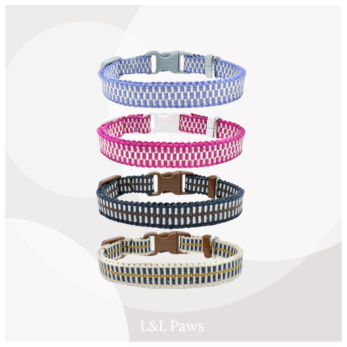 真田紐　紺　首輪　Lサイズ