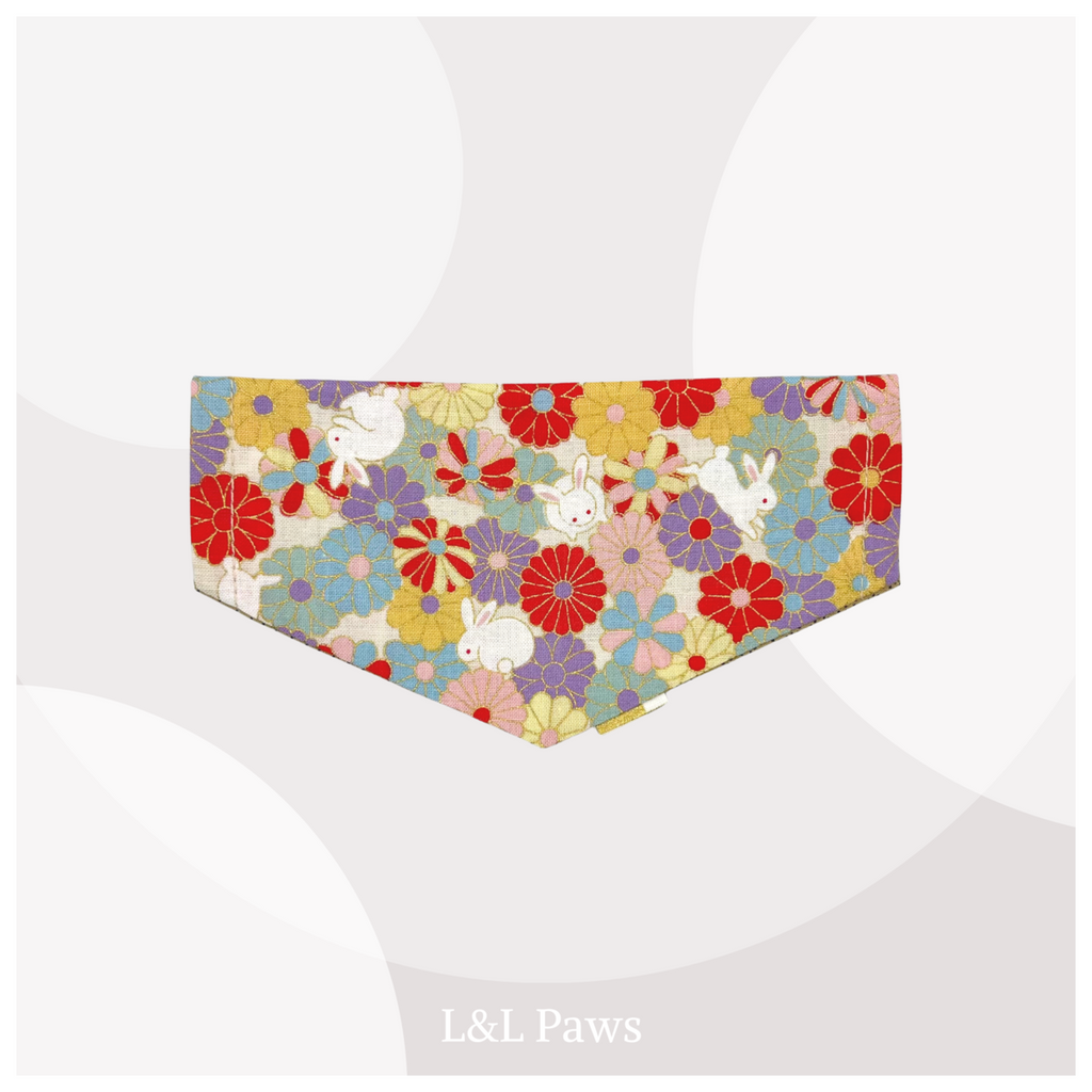 Sweet Rabbits White - Mini Bandana