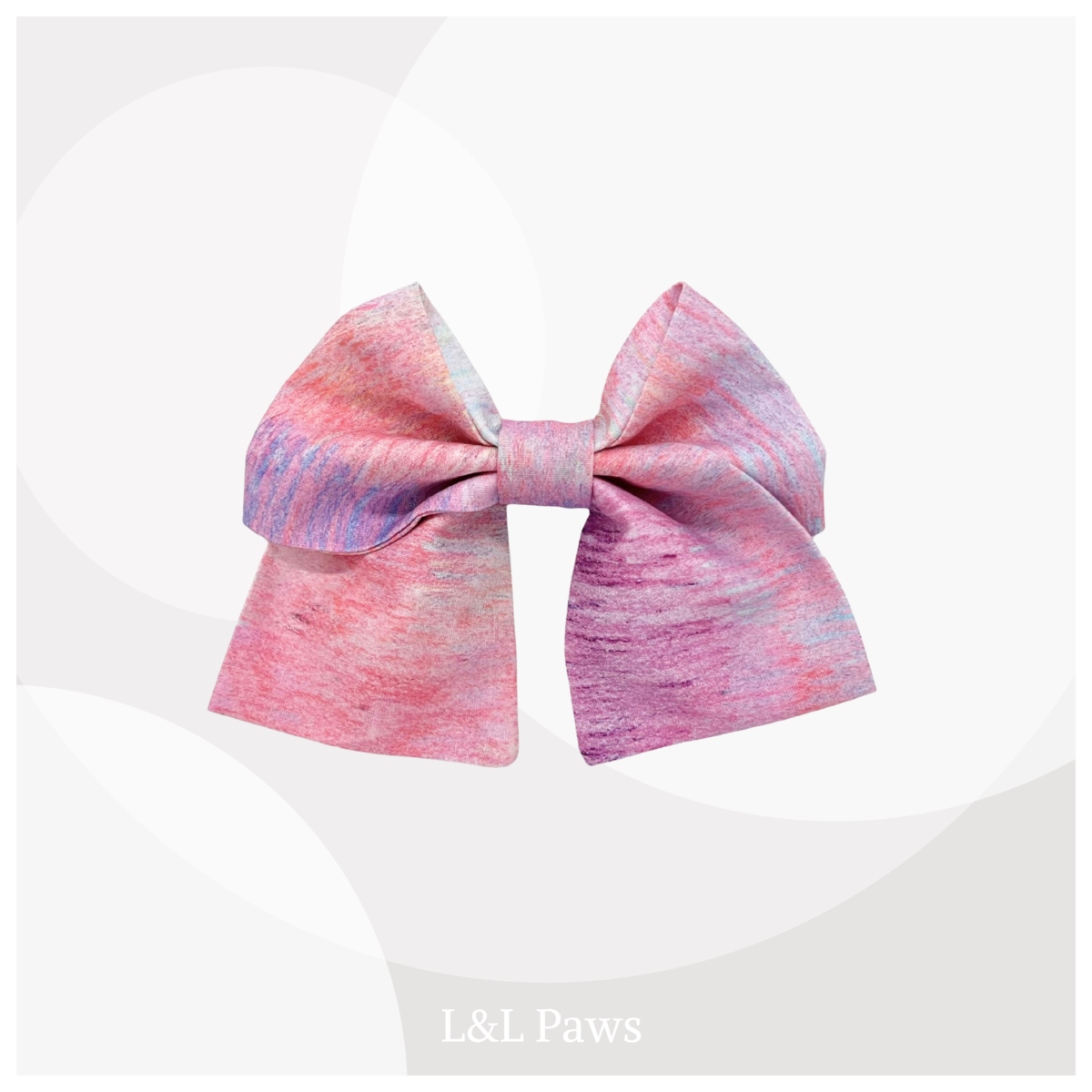 Colored Pencil Design Pink - Mini Ribbon Bowtie