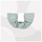 Nami Wave White - Chirimen - Obi Bandana