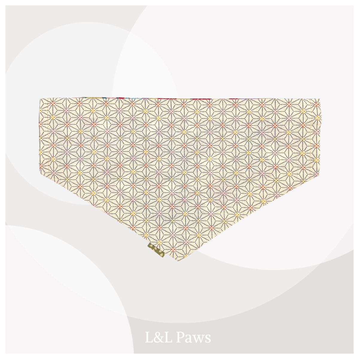 愛うさぎ　水色　犬のバンダナ