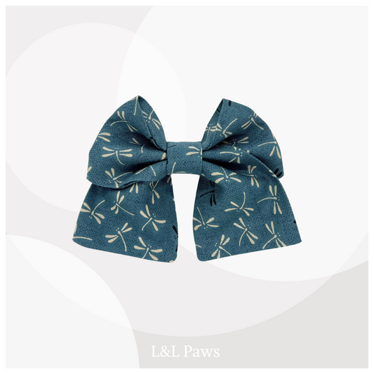 Tombo Blue - Mini Ribbon Bowtie