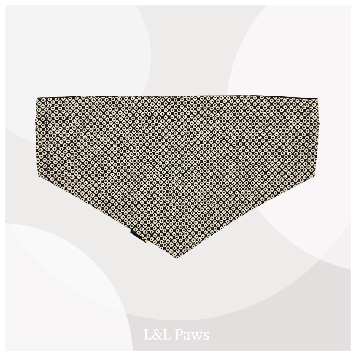 粋な龍　黒　犬のバンダナ