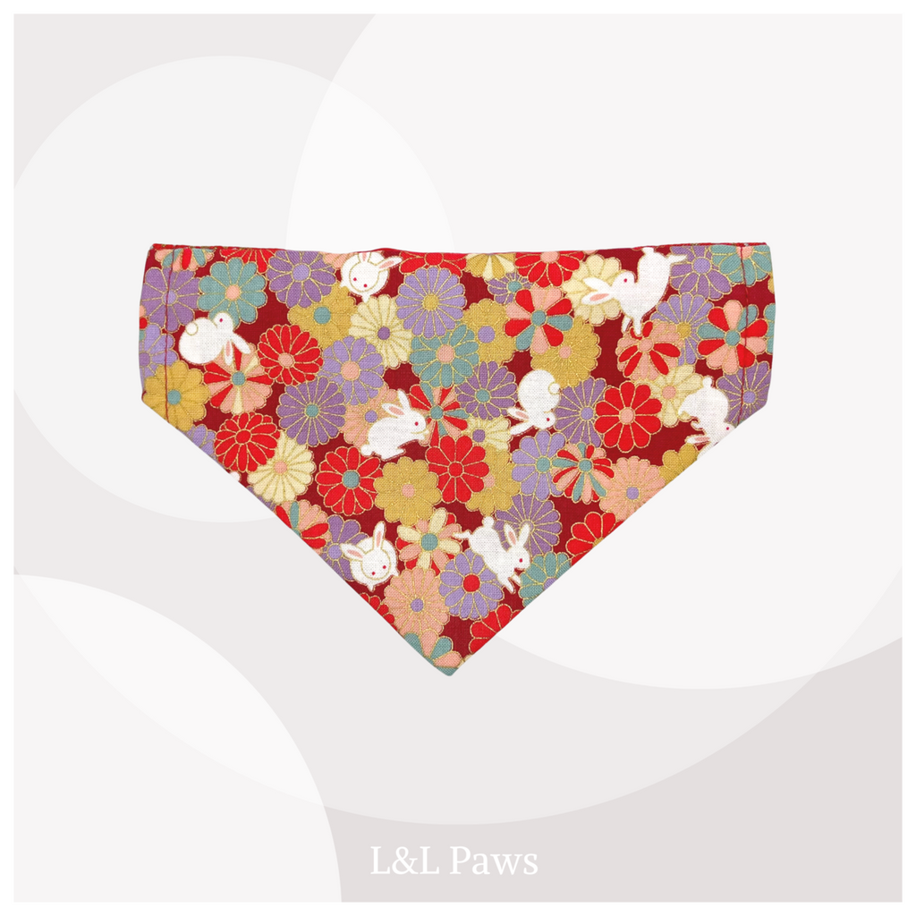 Arare Chirimen Kimono Bandana