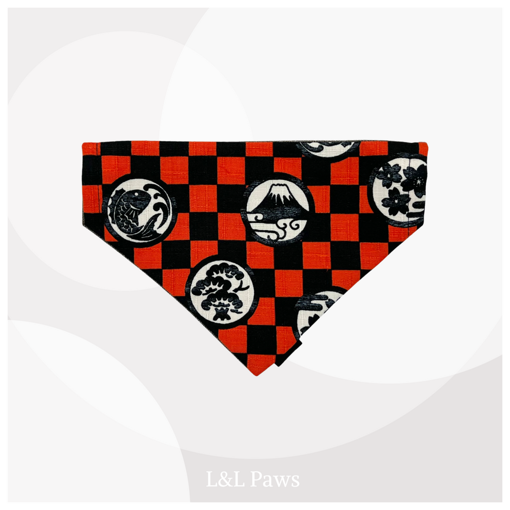 Ichimatsu Gray - Authentic Japanese Bandana 