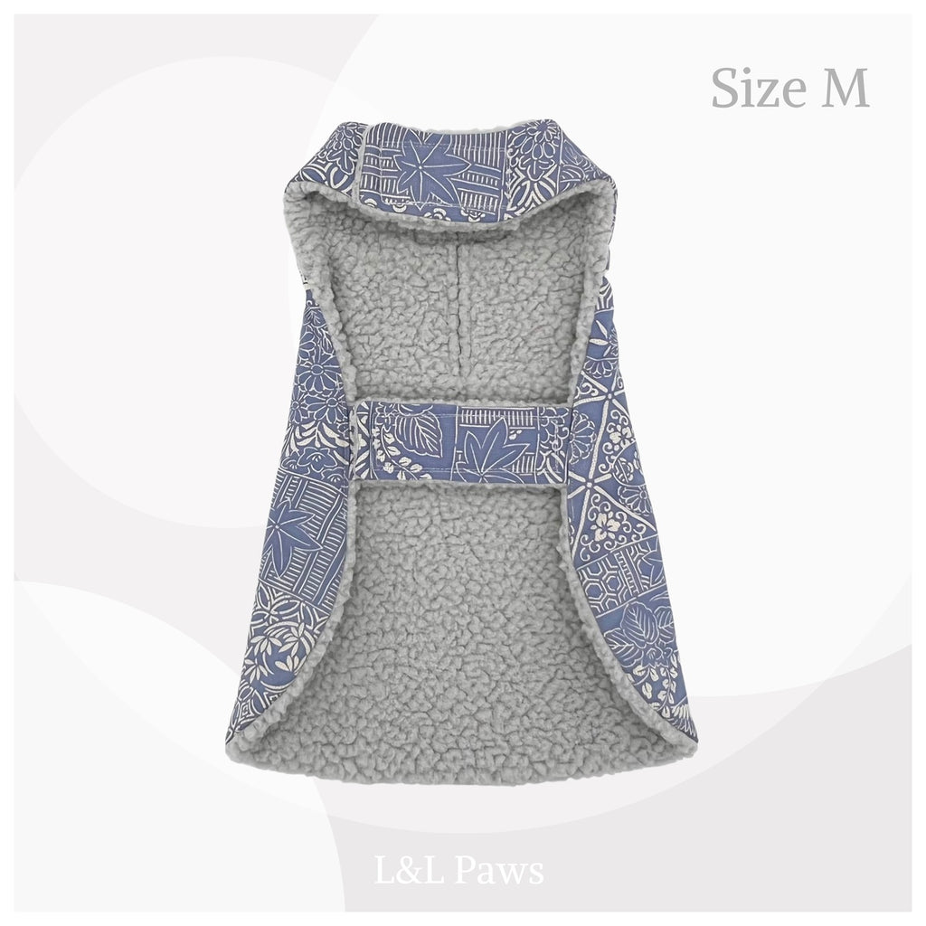 Momiji Kissyo 吉祥 紅葉 - Silk Kimono Fabric - Adventure Cat Coat - Size M