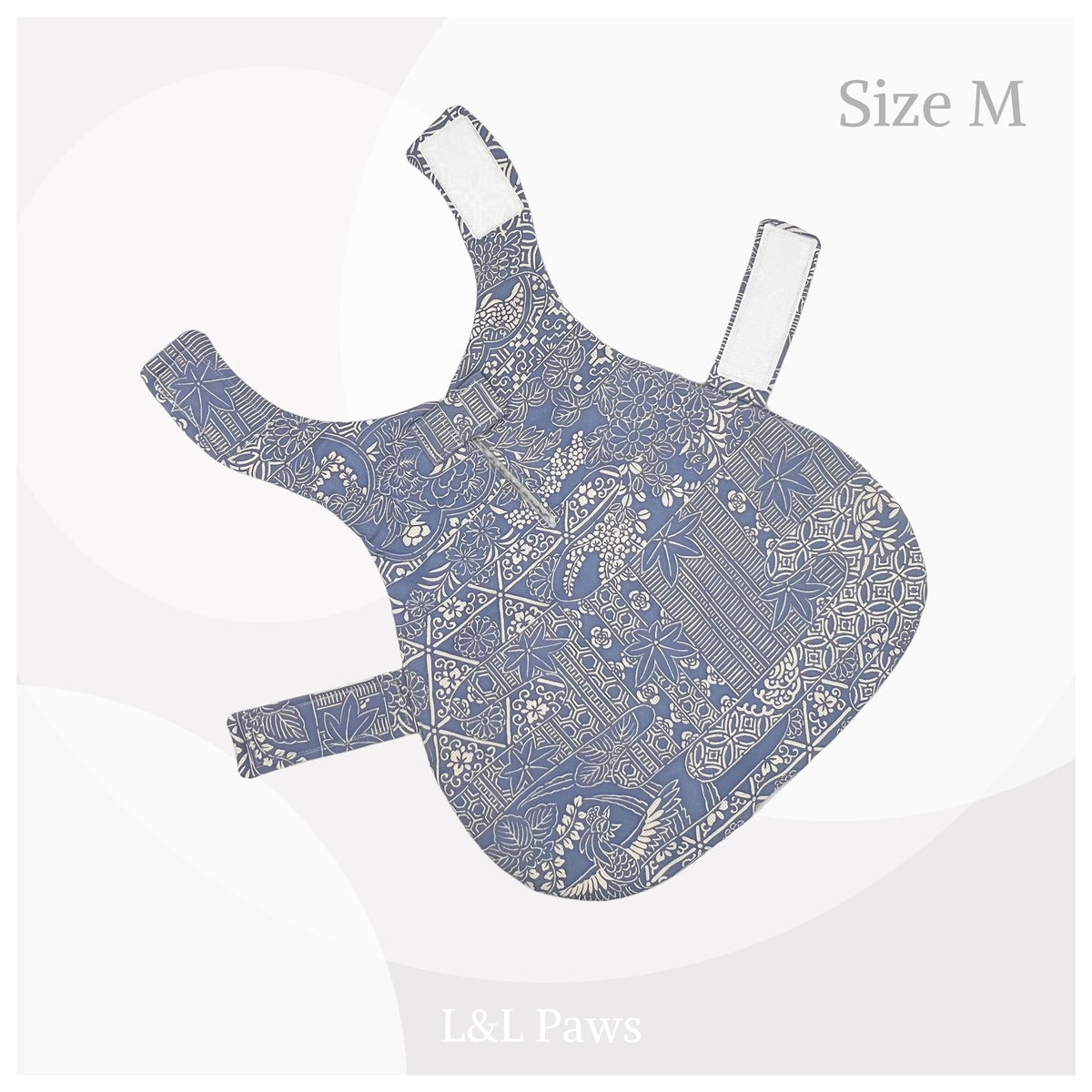 花 吉祥柄 - 正絹丹後ちりめん着物地 - 冒険コート Mサイズ