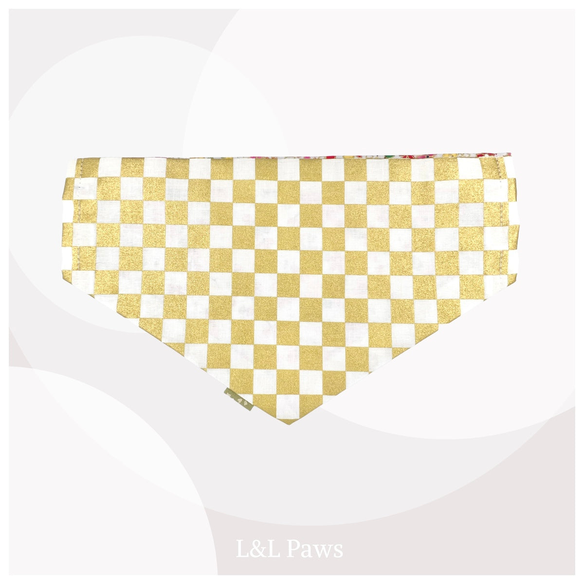 ずっと桜 彩り白茶 犬のバンダナ