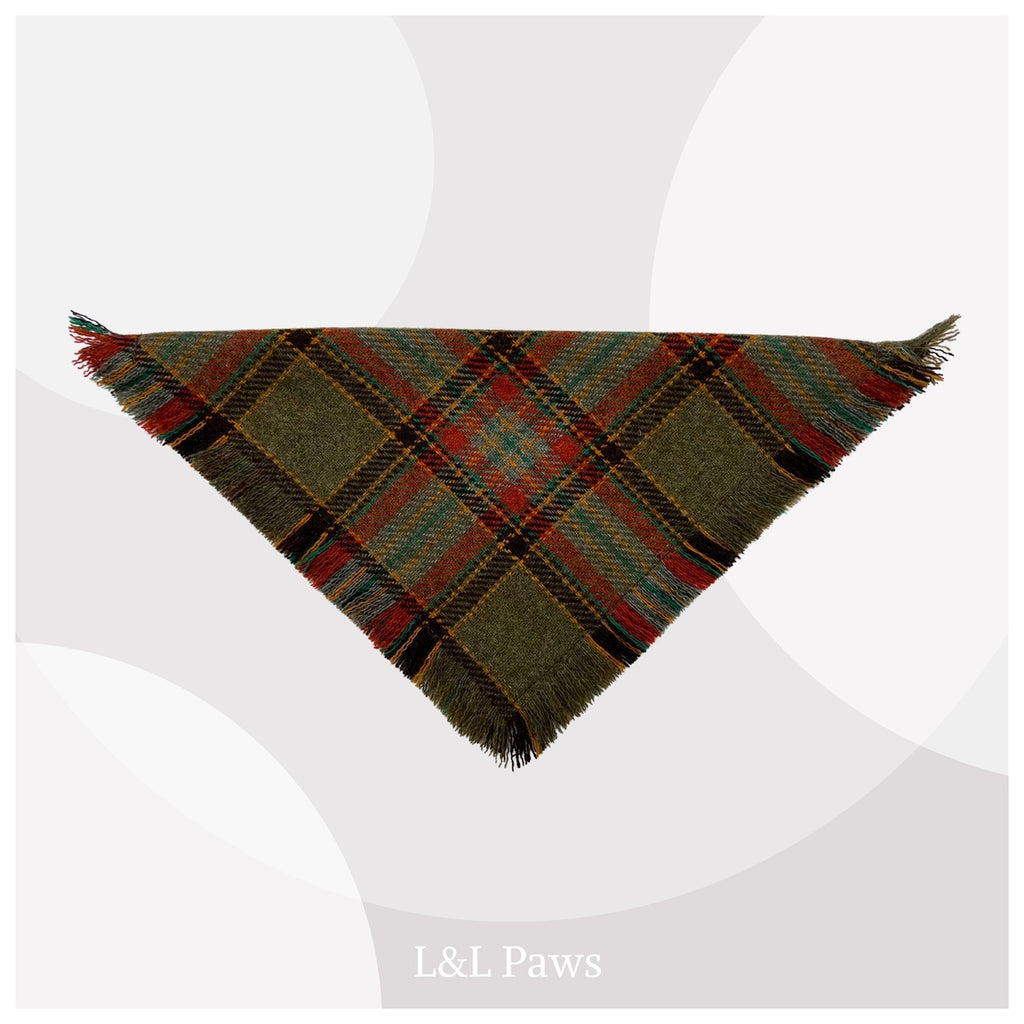 Fray Bandana - Dog Bandana - Brown