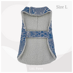 Hana Kissyo 吉祥 花 - Silk Kimono Fabric - Adventure Cat Coat - Size L