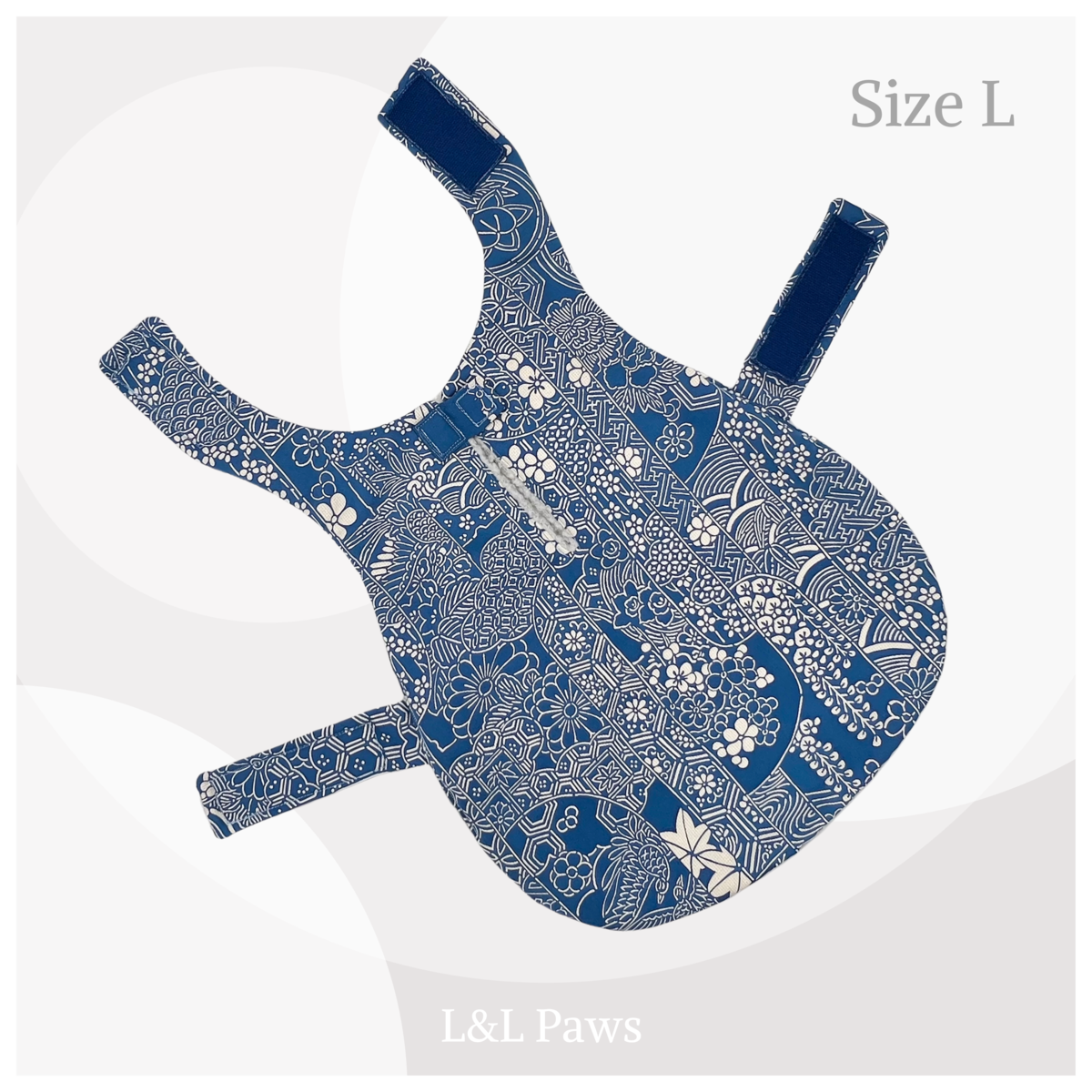 紅葉 吉祥柄 - 正絹丹後ちりめん着物地 - 冒険コート Lサイズ