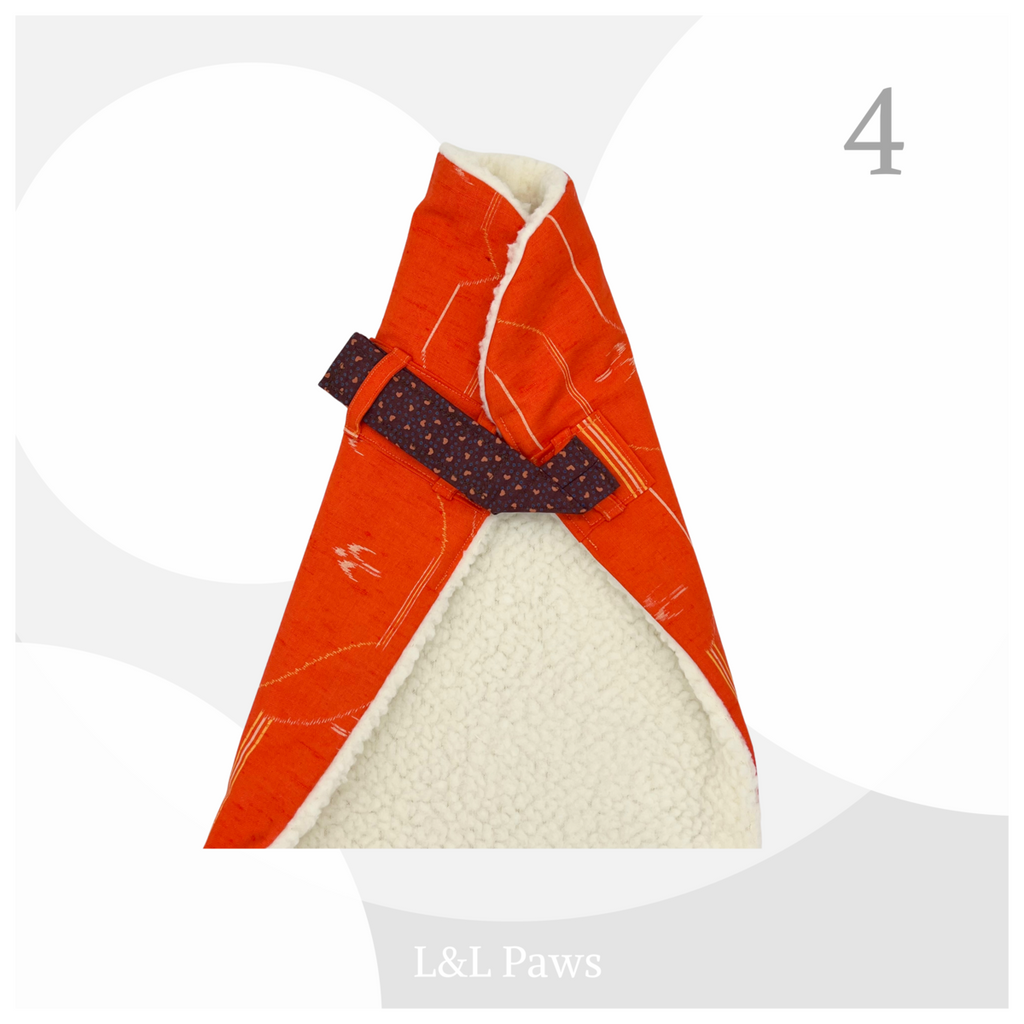 Retro Flower - Wool Kimono Fabric - Haori Coat