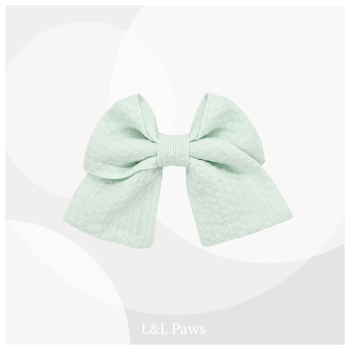 水色　阿波しじら織　ミニ和リボン