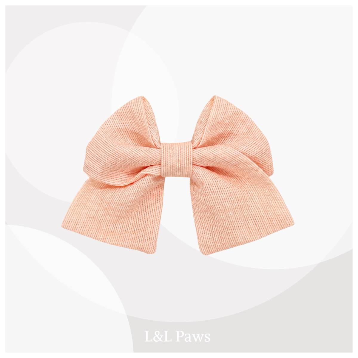 薄オレンジ　阿波しじら織　ミニ和リボン