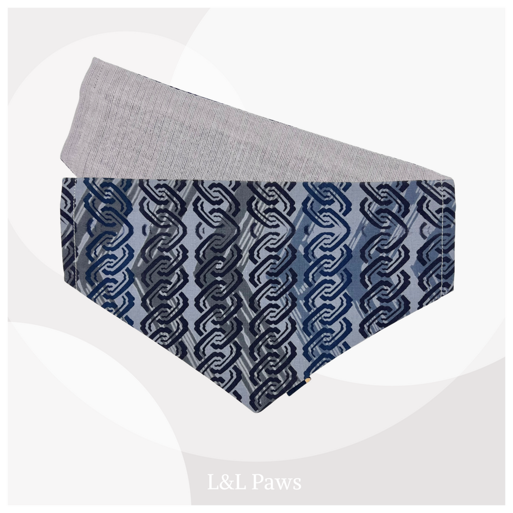 Kusari Yukata Fabric and Shijira-Ori - Dog Bandana
