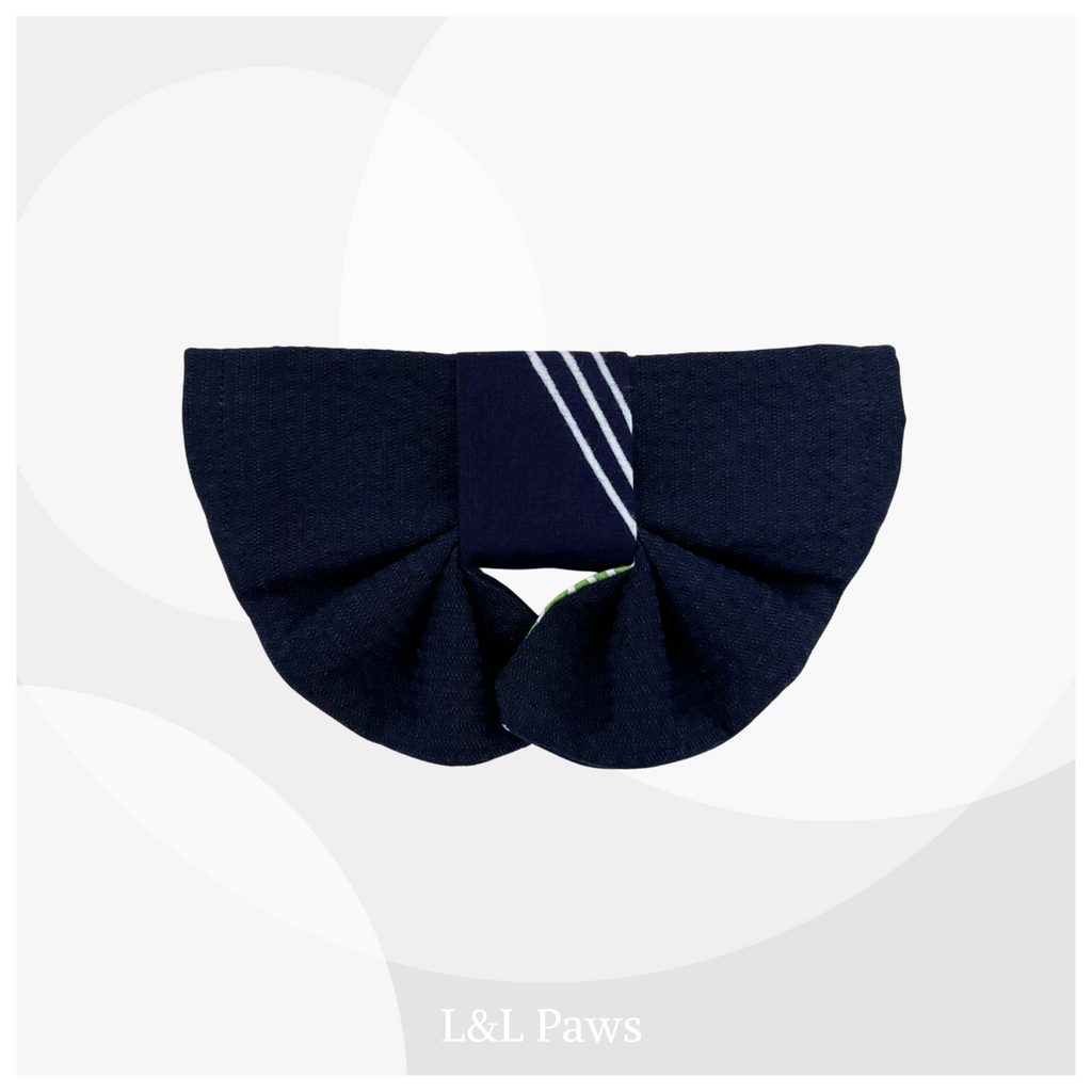 Hydrangea Yukata Fabric and Shijira-Ori - Obi Bandana