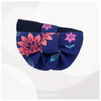 Flower Yukata Fabric and Shijira-Ori - Obi Bandana