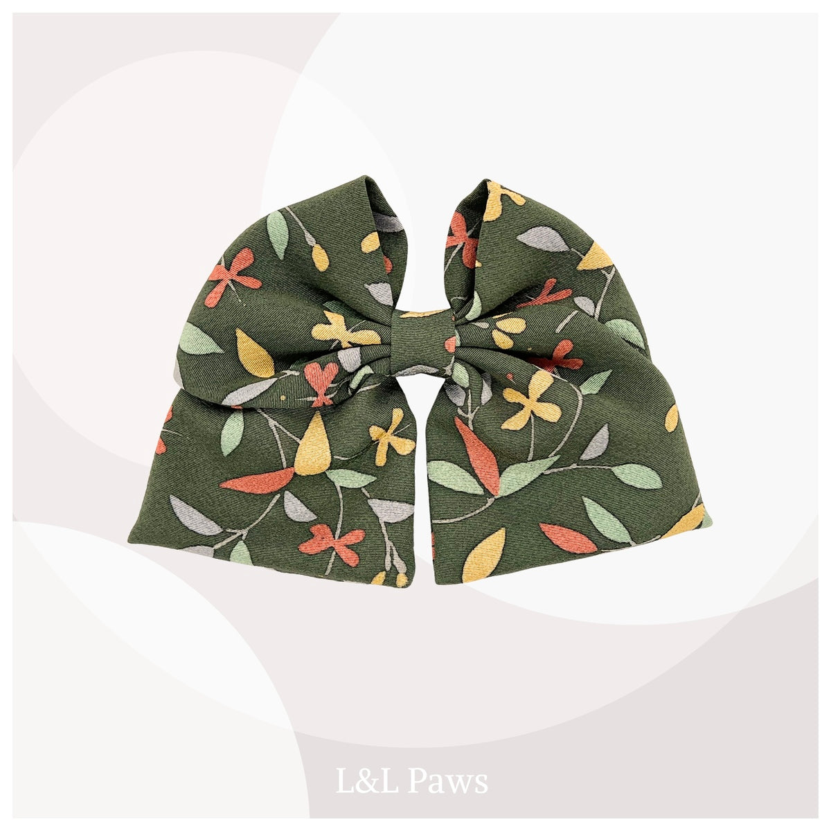 エバーグリーン　正絹　浜ちりめん　和リボン