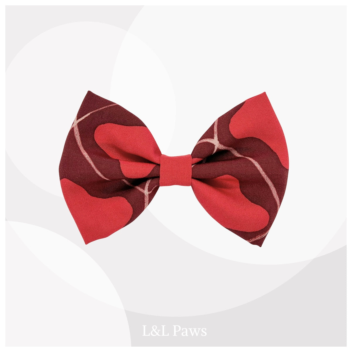 チェリーレッド　正絹　浜ちりめん　ビッグ蝶ネクタイ