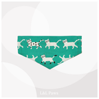 You're My Favorite! Green - Cute Cats - Mini Bandana