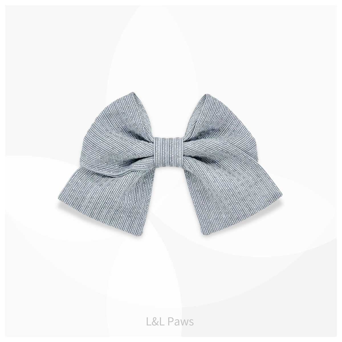 阿波しじら織のミニ和リボン やさしい黒色 Mini Ribbon Bowties ミニ和リボン 犬 猫 ペット 和柄 日本製 手作り ギフト エルエルポウズ