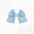 阿波しじら織のミニ和リボン やさしい青色 Mini Ribbon Bowties ミニ和リボン 犬 猫 ペット 和柄 日本製 手作り ギフト エルエルポウズ