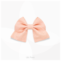 阿波しじら織のミニ和リボン やさしい橙色 Mini Ribbon Bowties ミニ和リボン 犬 猫 ペット 和柄 日本製 手作り ギフト エルエルポウズ