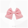 阿波しじら織のミニ和リボン やさしい桃色 Mini Ribbon Bowties ミニ和リボン 犬 猫 ペット 和柄 日本製 手作り ギフト エルエルポウズ