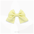 阿波しじら織のミニ和リボン やさしい黄色 Mini Ribbon Bowties ミニ和リボン 犬 猫 ペット 和柄 日本製 手作り ギフト エルエルポウズ