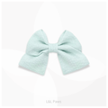 阿波しじら織のミニ和リボン やさしい水色 Mini Ribbon Bowties ミニ和リボン 犬 猫 ペット 和柄 日本製 手作り ギフト エルエルポウズ