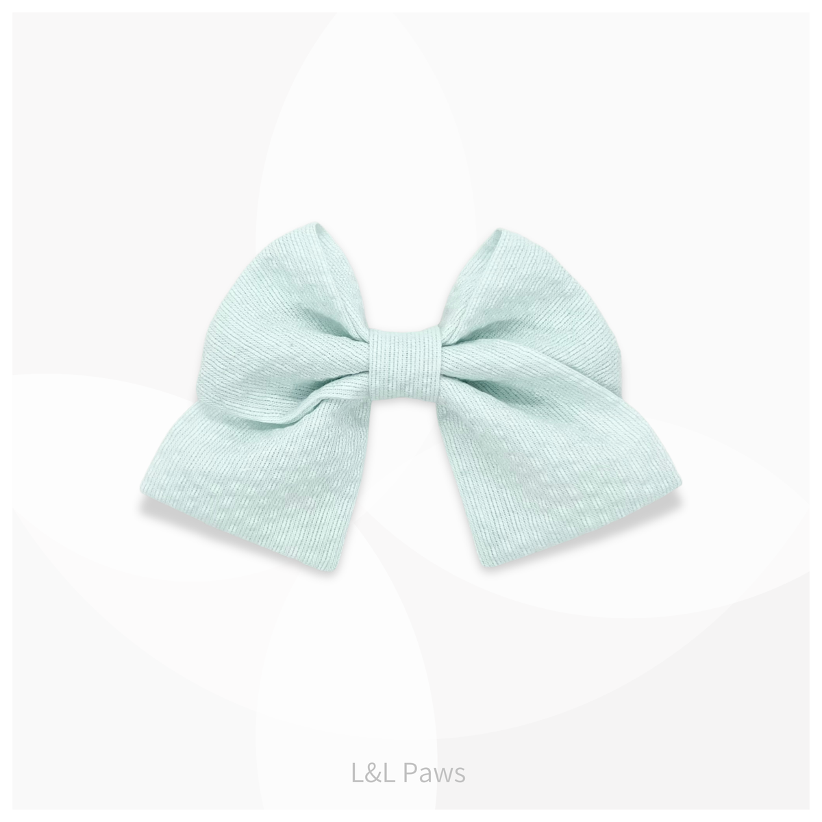 阿波しじら織のミニ和リボン やさしい水色 Mini Ribbon Bowties ミニ和リボン 犬 猫 ペット 和柄 日本製 手作り ギフト エルエルポウズ