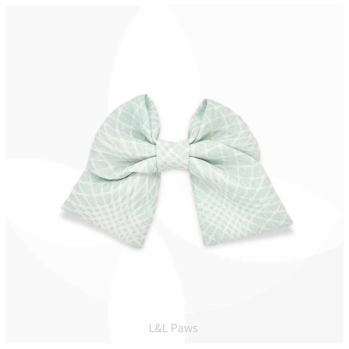 さわやかな風 正絹の丹後ちりめんのミニ和リボン Mini Ribbon Bowties ミニ和リボン 犬 猫 ペット 和柄 日本製 手作り ギフト エルエルポウズ