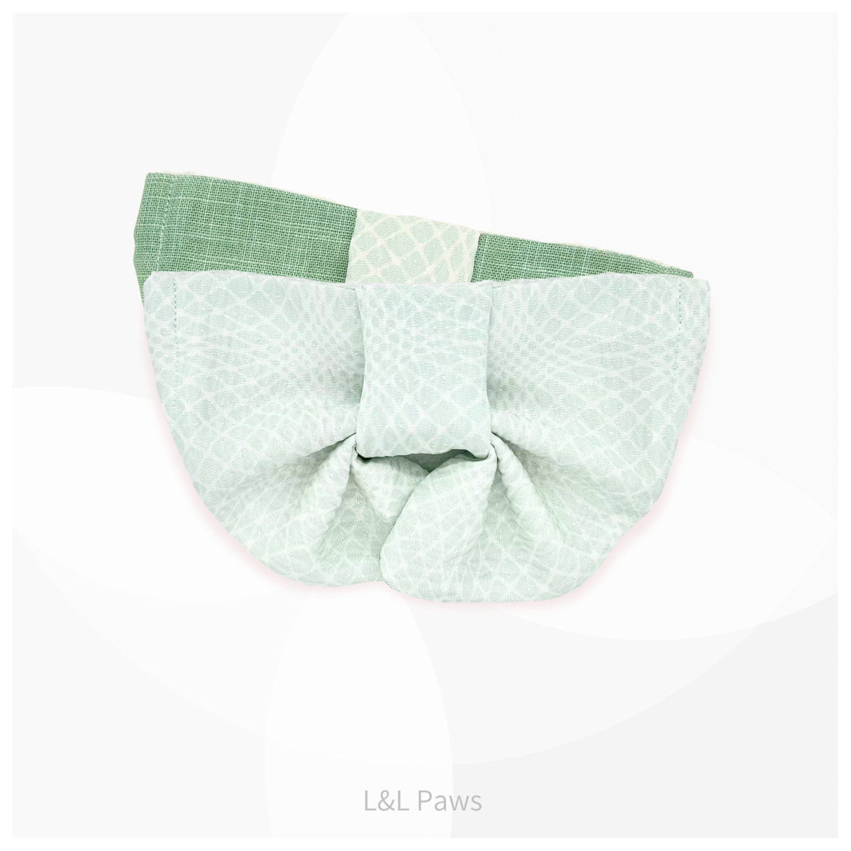 さわやかな風 正絹の丹後ちりめんの帯バンダナ Obi Bow Bandanas 帯バンダナ 犬 猫 ペット 和柄 日本製 手作り ギフト エルエルポウズ