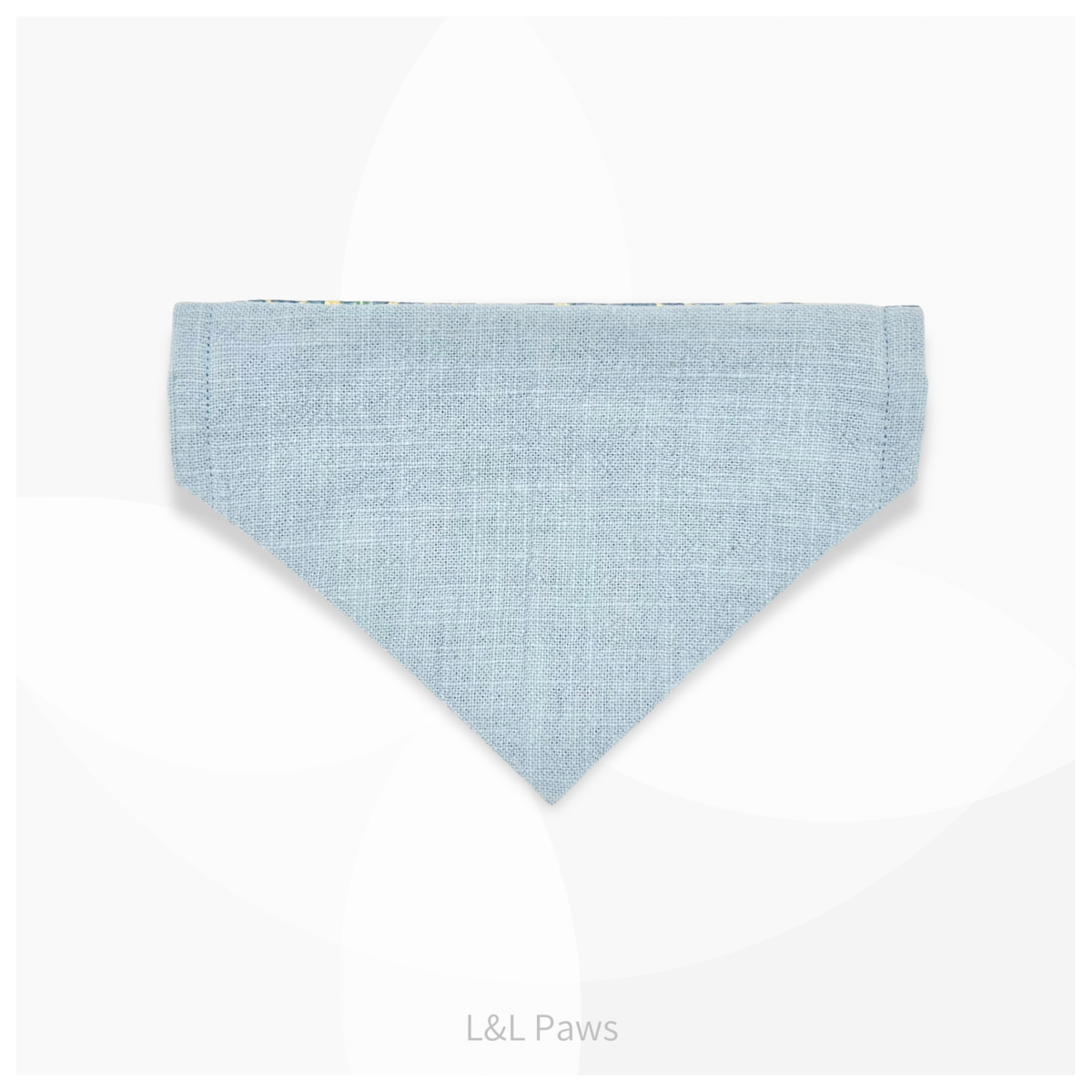 金彩友禅の和バンダナ 青 Authentic Japanese Bandanas 和なバンダナ 犬 猫 ペット 和柄 日本製 手作り ギフト エルエルポウズ