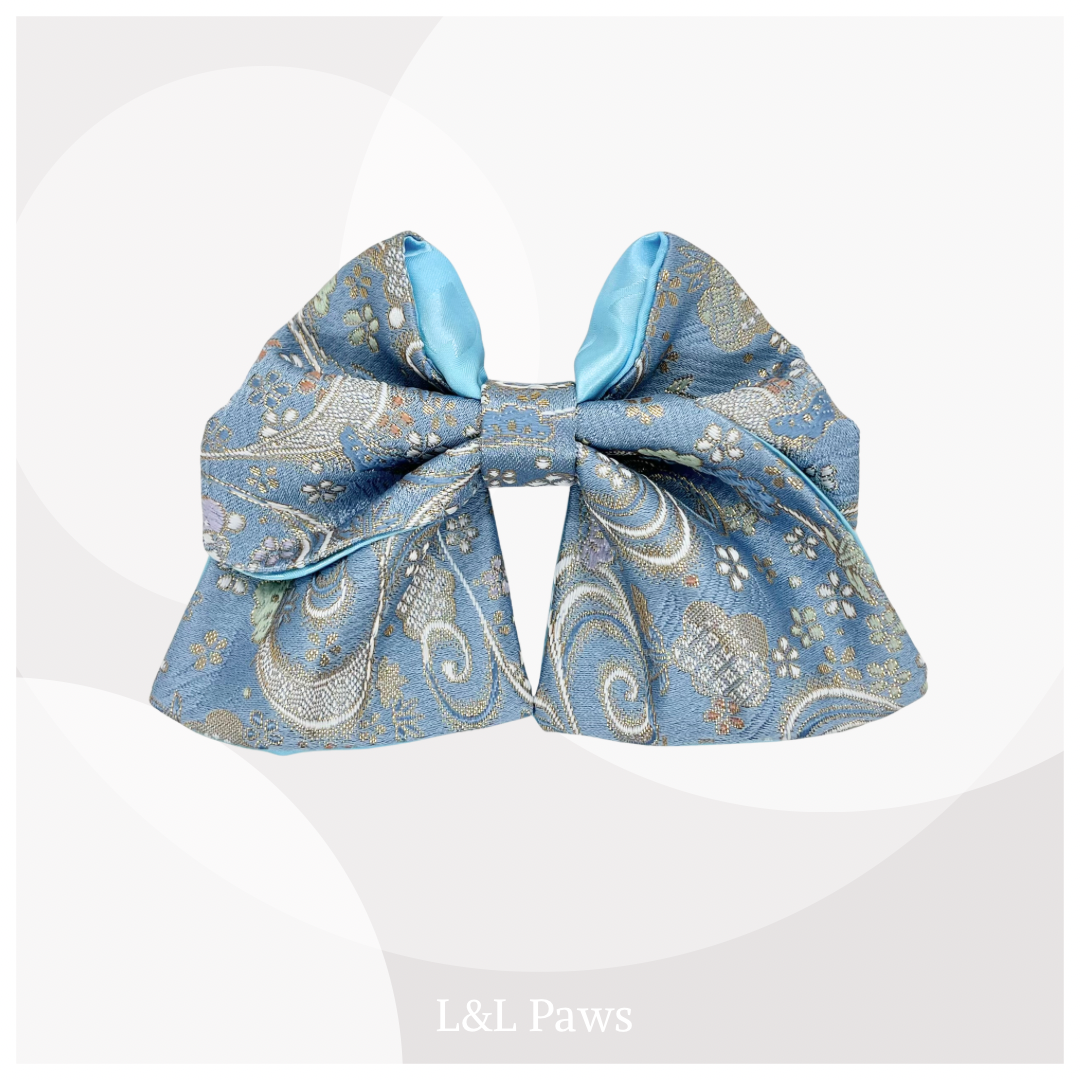 きらめき 露草梅 京都西陣織金襴の和リボン