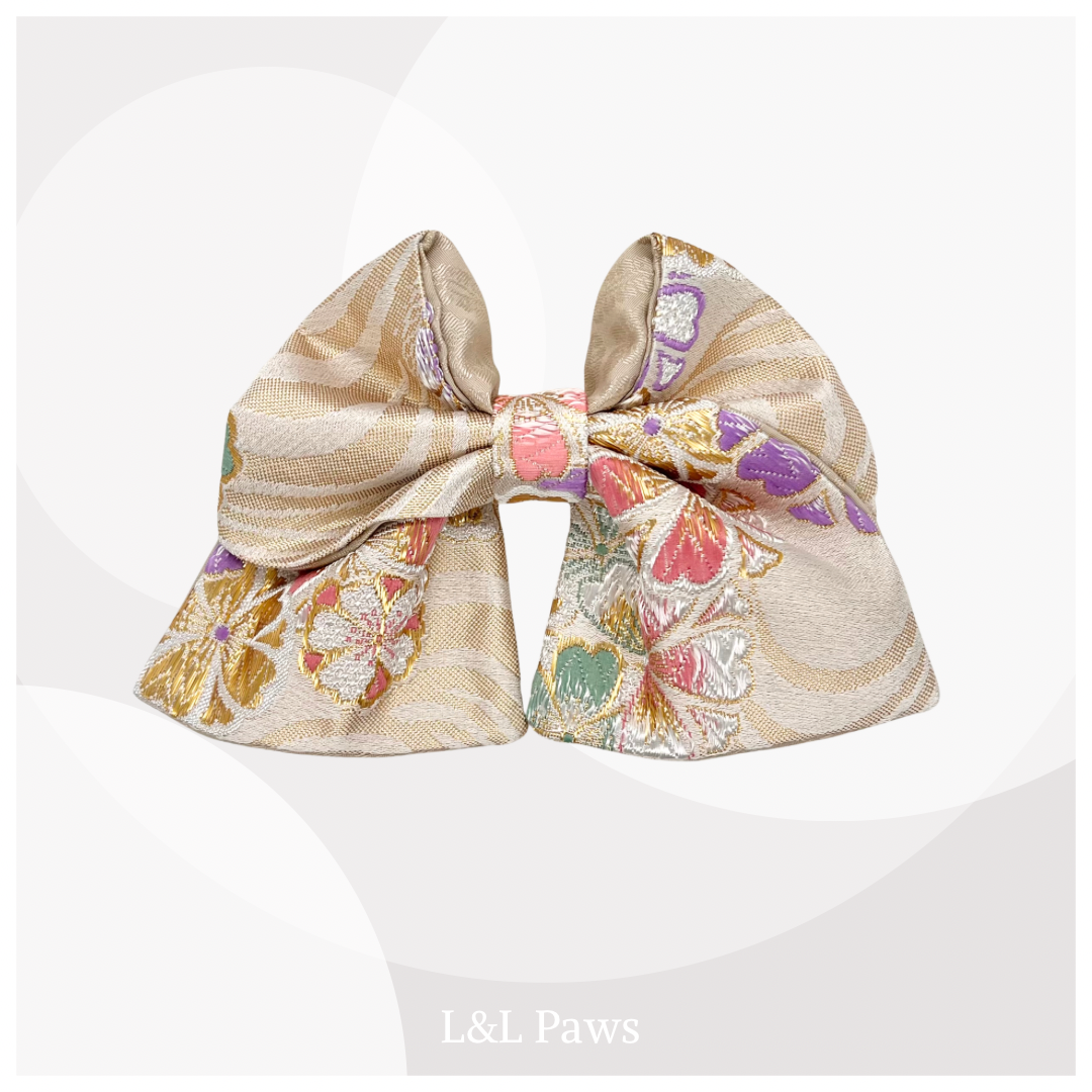 きらめき 流水桜 金襴の和リボン