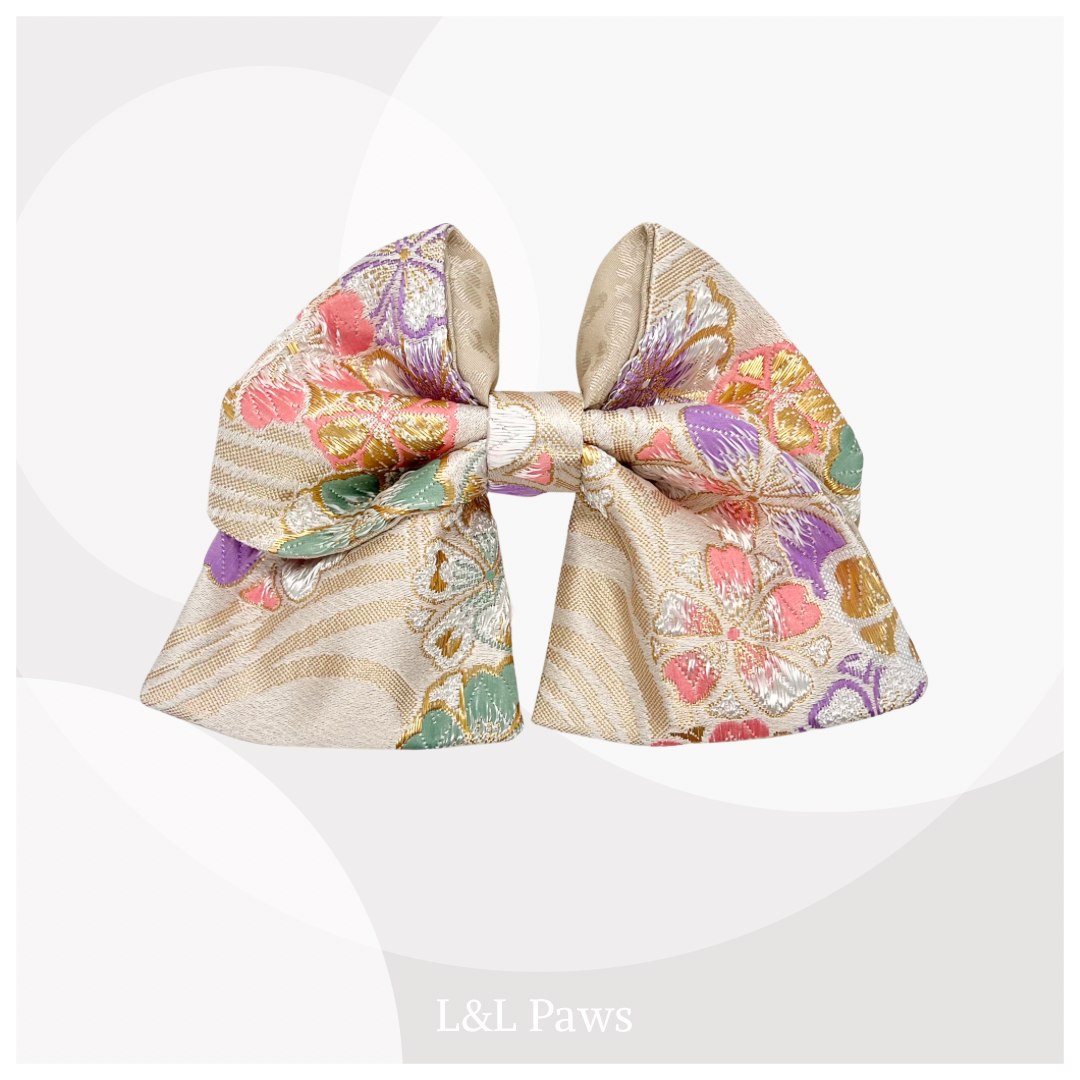 きらめき 流水桜 金襴の和リボン