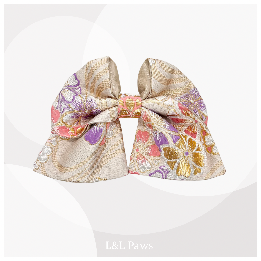 きらめき 流水桜 金襴の和リボン