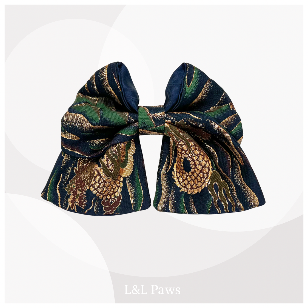 きらめき 山龍 京都西陣織金襴の和リボン