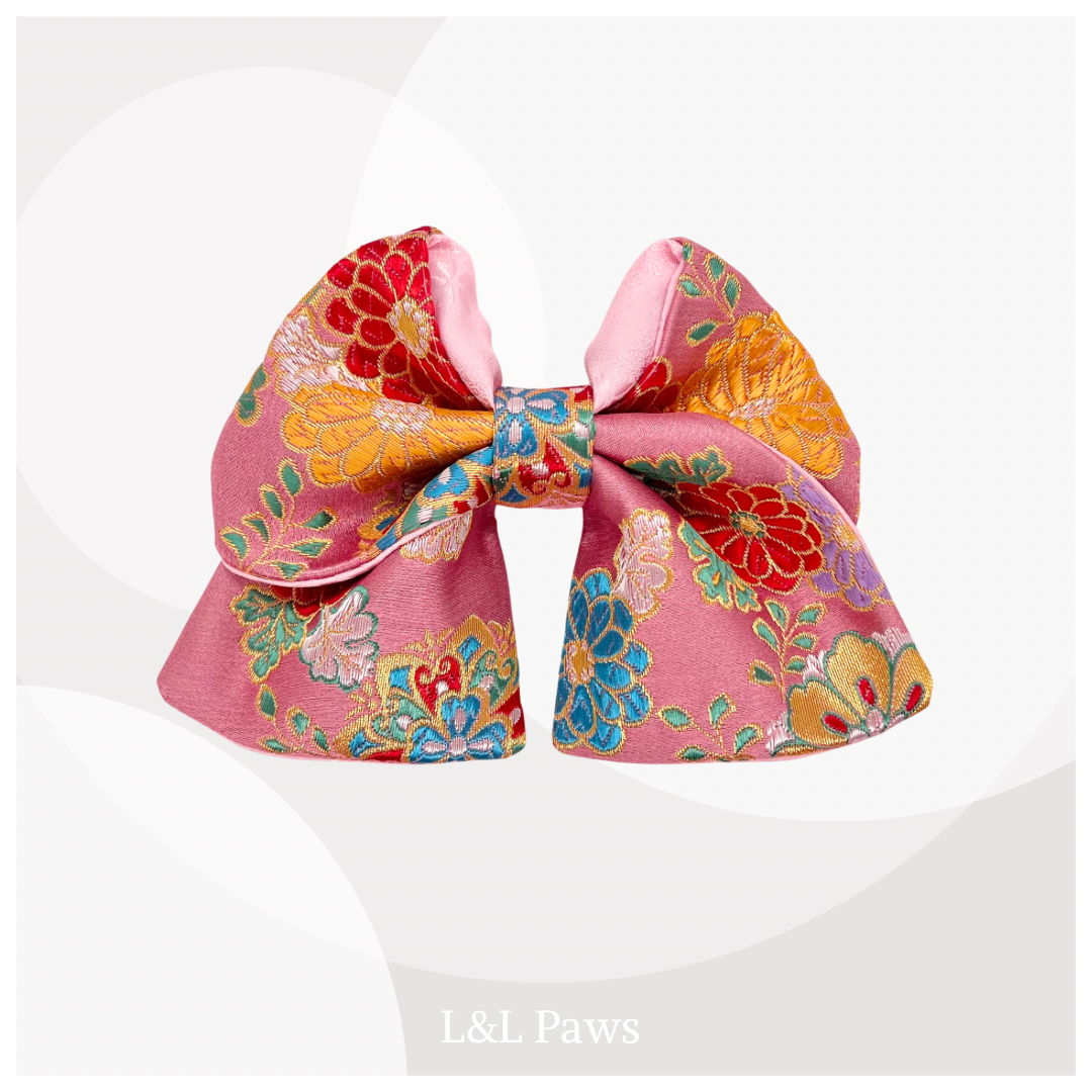 きらめき 牡丹菊 金襴の和リボン