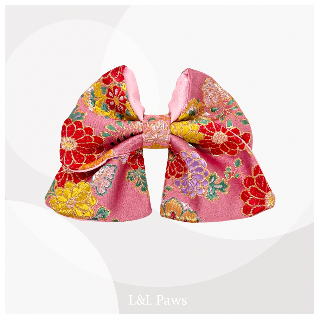 きらめき 牡丹菊 金襴の和リボン