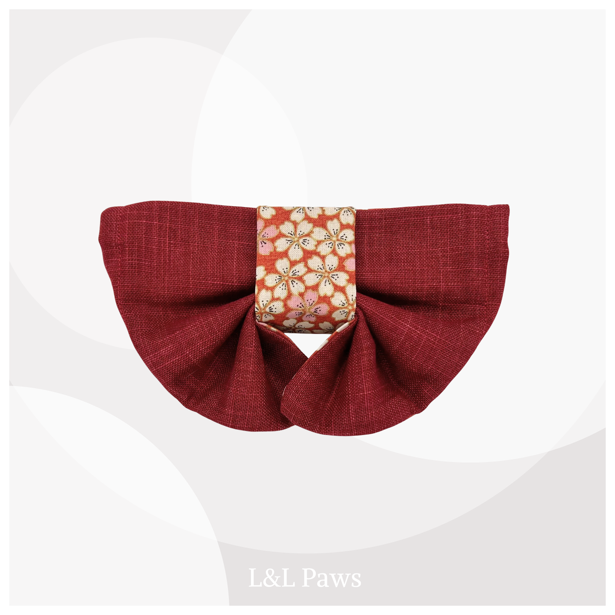 きみに桜。金彩コットンの帯バンダナ